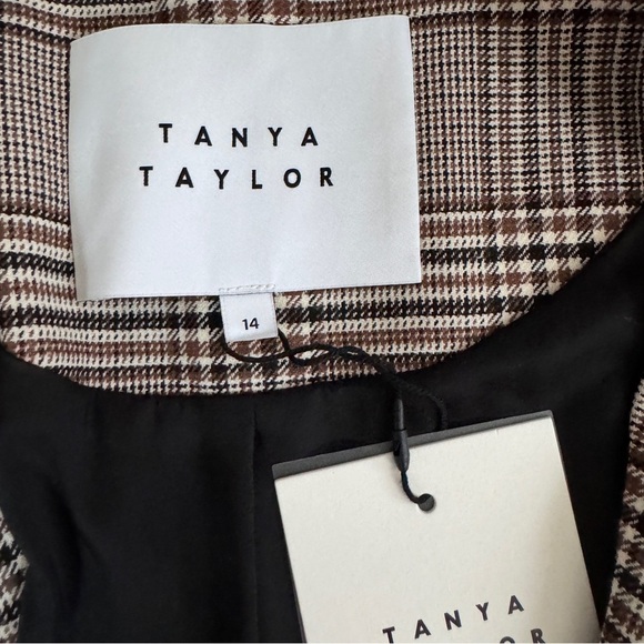 TANYA TAYLOR Lewis Plaid Fringe Trim Blazer NEW - Picture 14 of 14